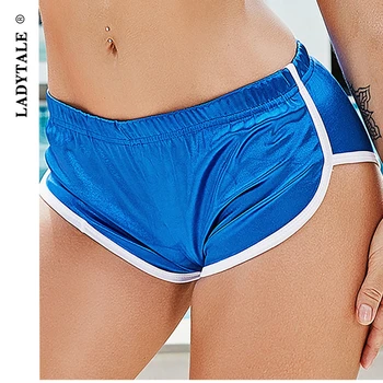 

LadyTale XL/XXL Plus Size Summer Sports Short Stretch Low Waist Swimming Fitness Sexy Shorts For Women Vacation Women'S Clothing