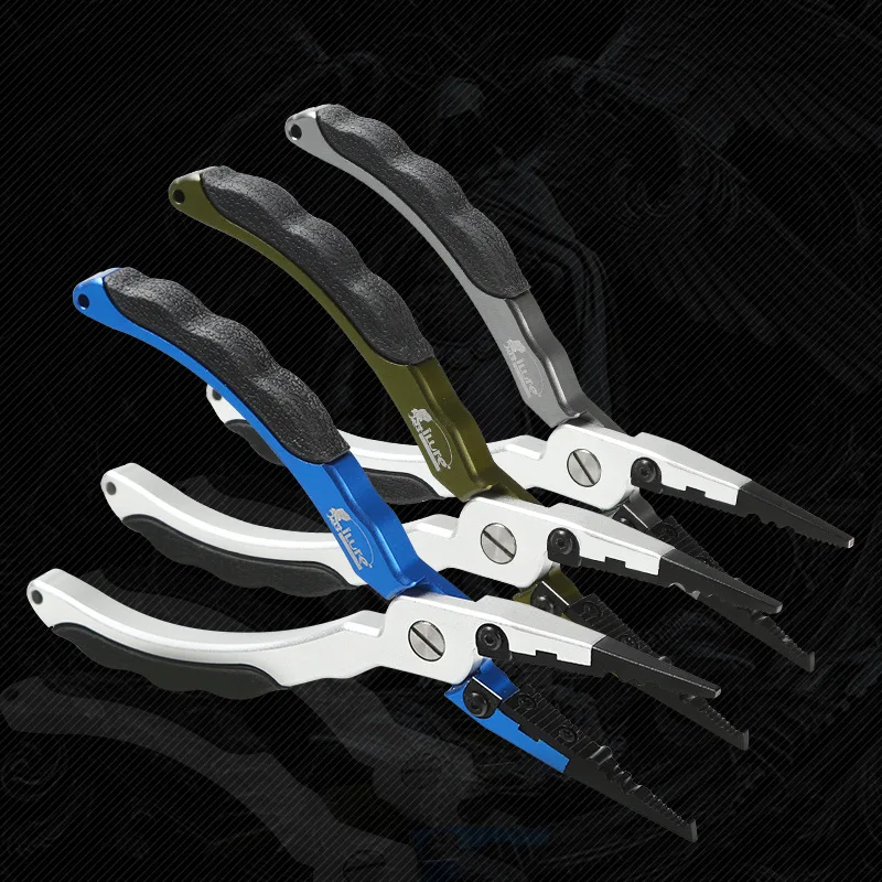 

Ilure Fishing Gear Multi-functional Forceps Stainless Steel Hook Shear Line Fishing Pliers Fish Grip Anti-slip Grip