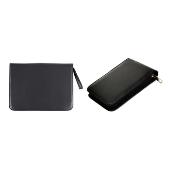 

1 Pcs Fountain Pen PU Leather Case Storage Holder for 48 Pens & 1 Pcs Pen Case Schoolbag Pen Pencil Case Leather Case