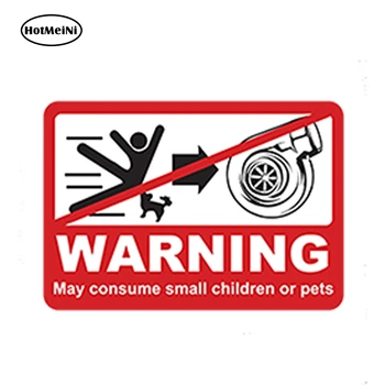 

HotMeiNi 13cm x 9.1cm Car Styling TURBO WARNING Decal Car Sticker Humour Funny Novelty Waterproof Bumper Doors Accessories