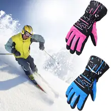 Лыжные перчатки бархатные мягкие противоскользящие водонепроницаемые ветрозащитный Теплый Лыжный перчатки женские мужские лыжные перчатки Сноуборд Зимние мотоциклетные