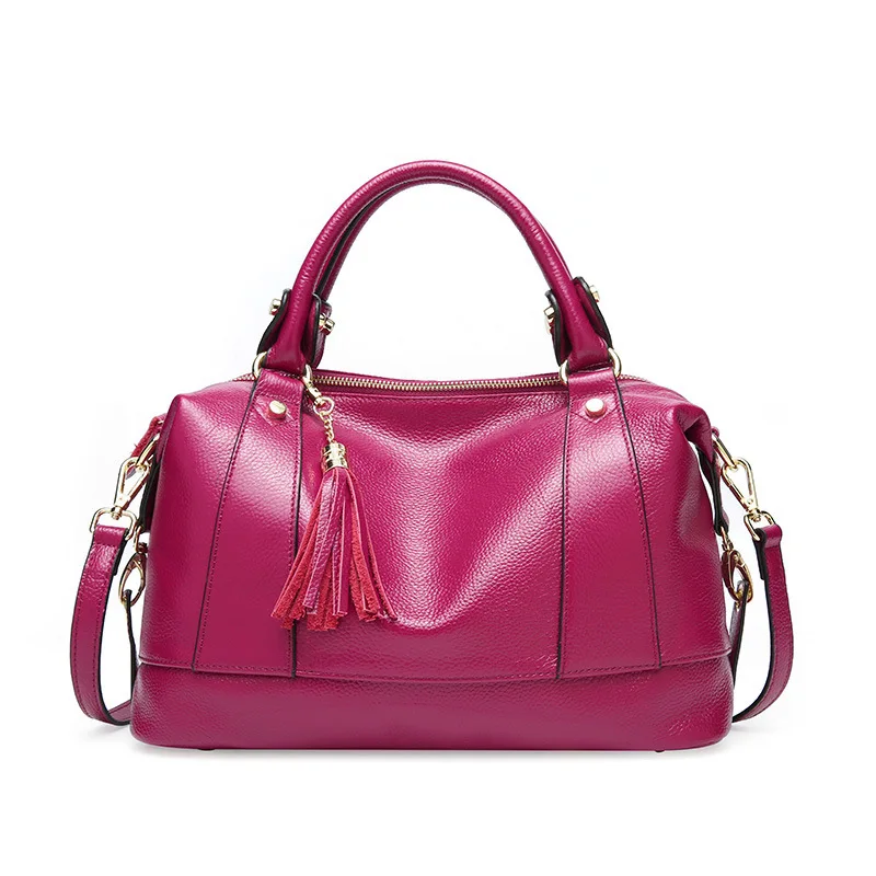 Модные трендовые женские сумки из натуральной кожи с кисточками, Дизайнерские офисные женские сумки-тоут, ручные сумки с кисточками, сумка из натуральной кожи, одна сумка shou