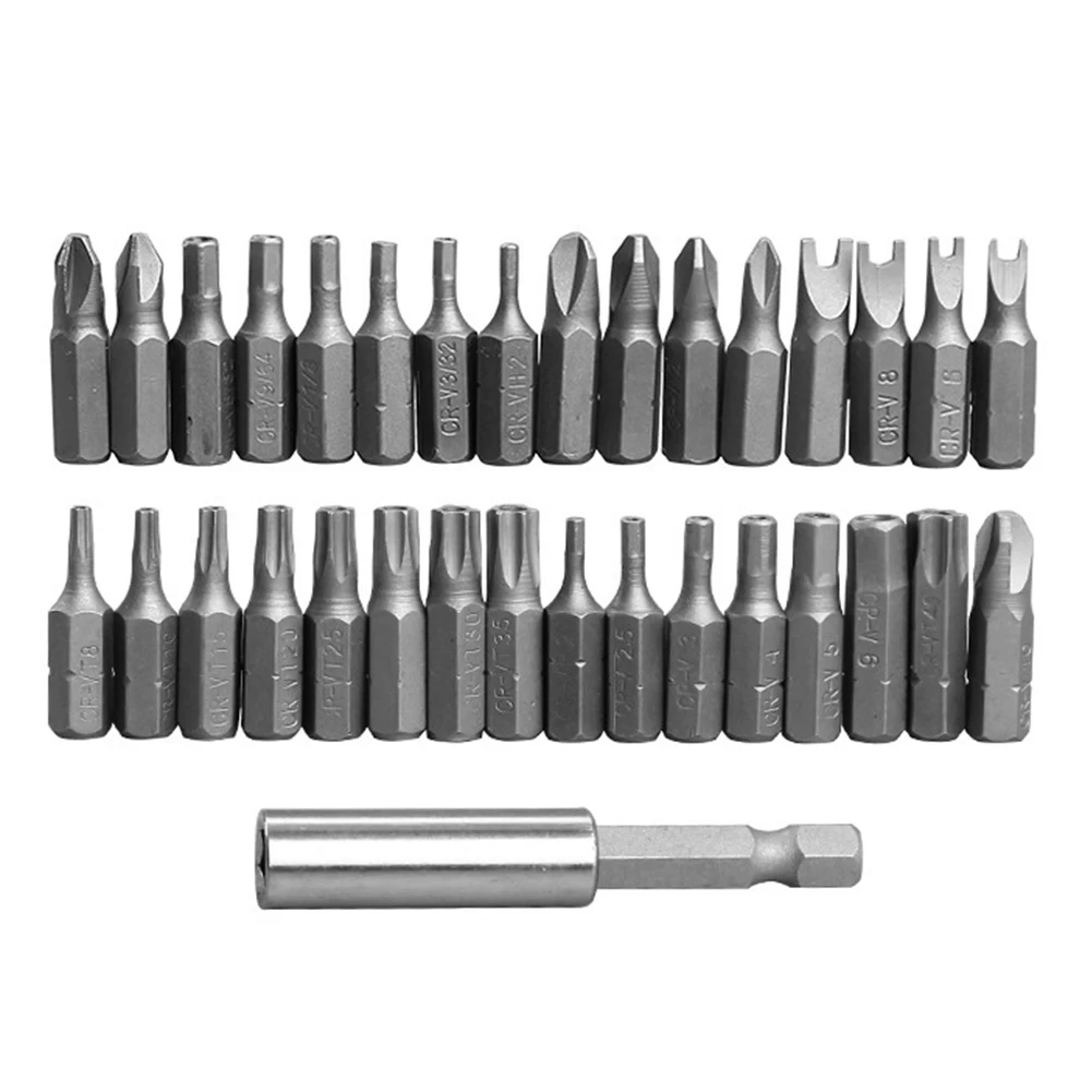33pcs Durable High Hardness Professional Allen Bolts Remover Screw Bit Set Speed Out Extension Rod With Box Easy Apply Magnetic