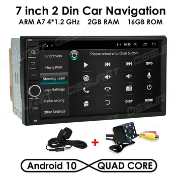 

2 Din Android 10 Car radio Multimedia Video Player Universal auto Stereo head unit supports FM DAB+ OBD2 DTV SWC USB DVR SD Cam