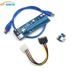 Carte PCI E Riser 006S PCI Express PCIE 1x à 16x adaptateur 100CM 60CM USB 3.0 convertisseur de câble de données 