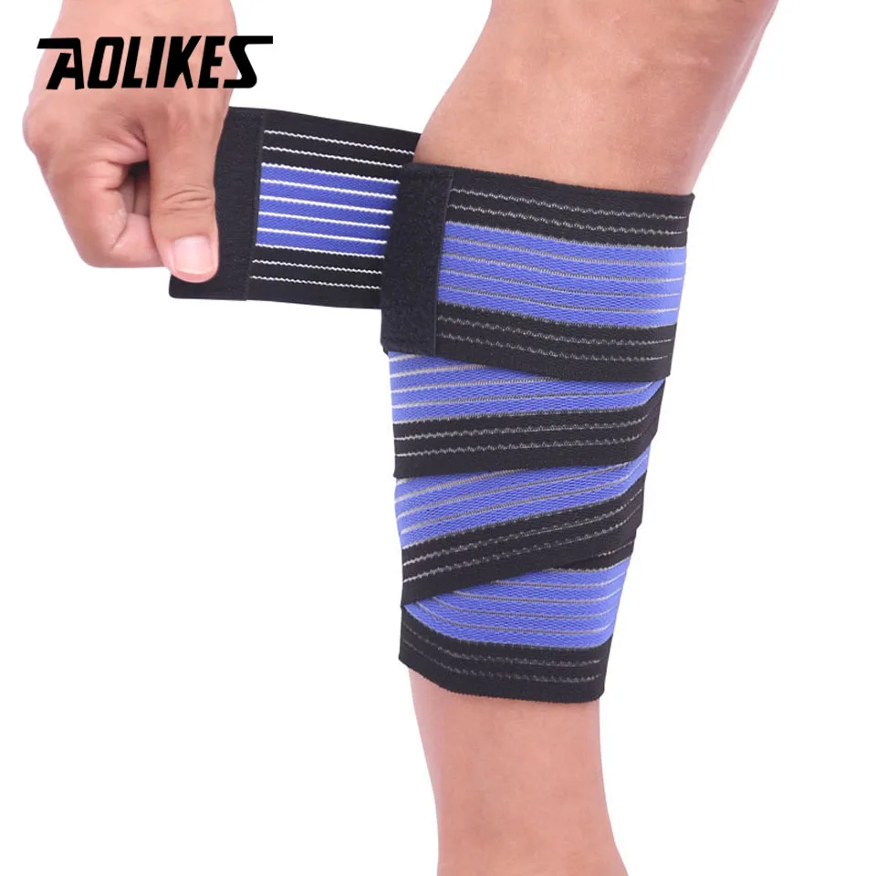 AOLIKES 1 шт. 90*7 5 см эластичный бинт спортивные гольфы Поддержка ремешок наколенники