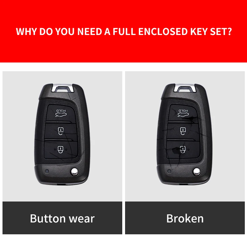 Carbon Fiber Car Smart Key Cover Case Fob For Hyundai Elantra Solaris i35 i40 Sonata Santa Fe Verna Tucson Genesis Accessories - Hc3e9f1b7eaeb4c469dc40e3d687e2961P