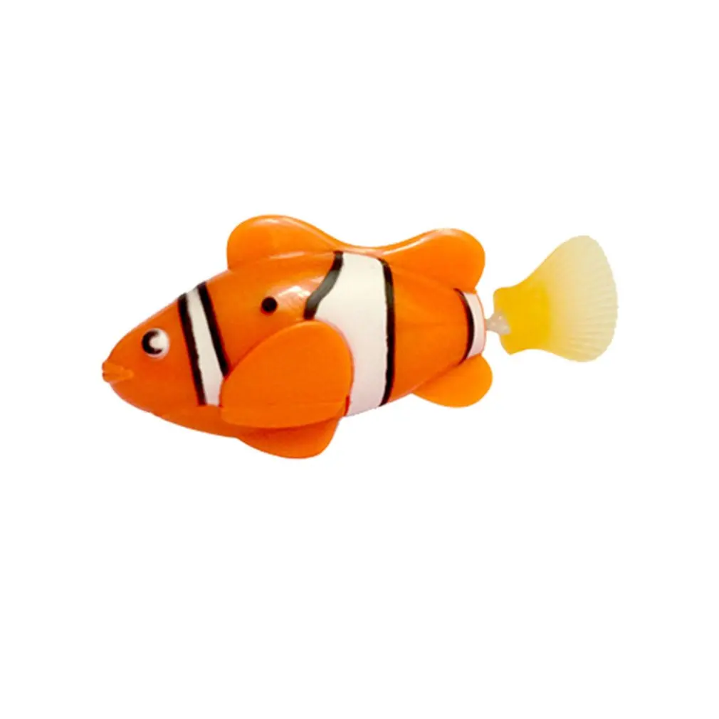 Мини-бионическая рыболовная игрушка, электрическая игрушка для плавания, волшебная рыба Le Bao, подводный мир, глубокое море, электронный зонд, рыба, детские подарки для ванной - Цвет: orange