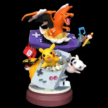 

Takara Tomy Anime Hars Standbeeld Gameboy Mewtwo Charizard Action Figure Dromerige Pokemon Speelgoed Collectie toys