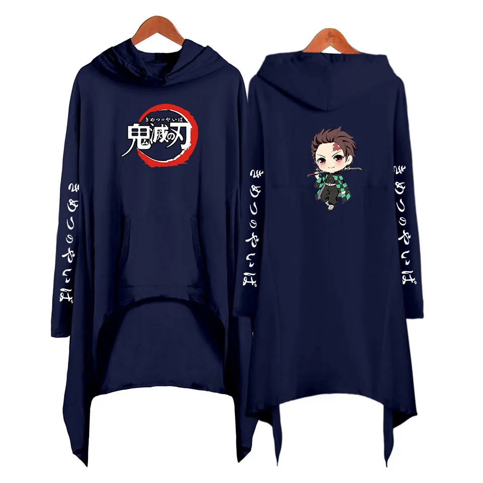 Красный Аниме Kimetsu no Yaiba Косплей Костюм демон убийца Kamado Tanjirou 3D печать взрослых с капюшоном платье одежда «летучая мышь» ветровка - Цвет: Красный