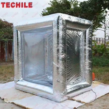 Заказной логотип дизайн Надувное зеркало силивер фото деньги Кассовый Стенд машина