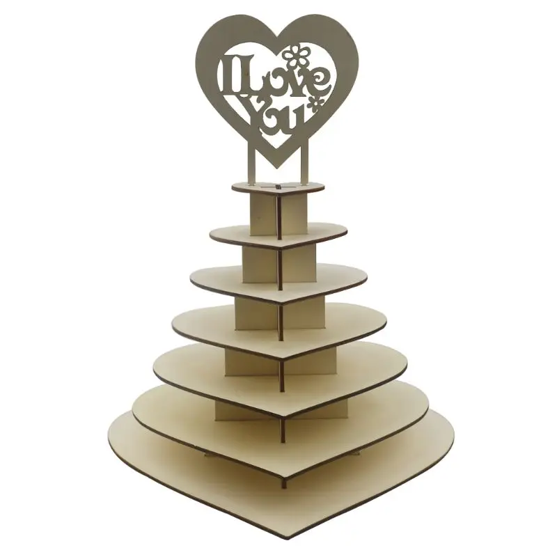 Ferrero Rocher Mirrored Display Stand Heart Shaped Personalised Sweet Stand 