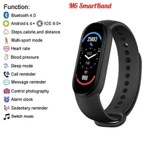 

M6 Smart Digital Watch Bracelet Bluetooth for Men's Women's Smartband Monitoring Heart Rate Blood Pressure Call Fitness Bracelet