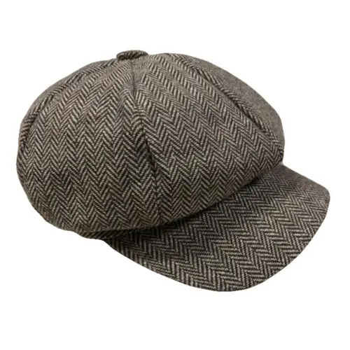 Шикарная кепка газетчика Мужская восьмиугольная шляпа темно-синяя клетчатая Весенняя винтажная газетная Кепка s корейский берет для художников