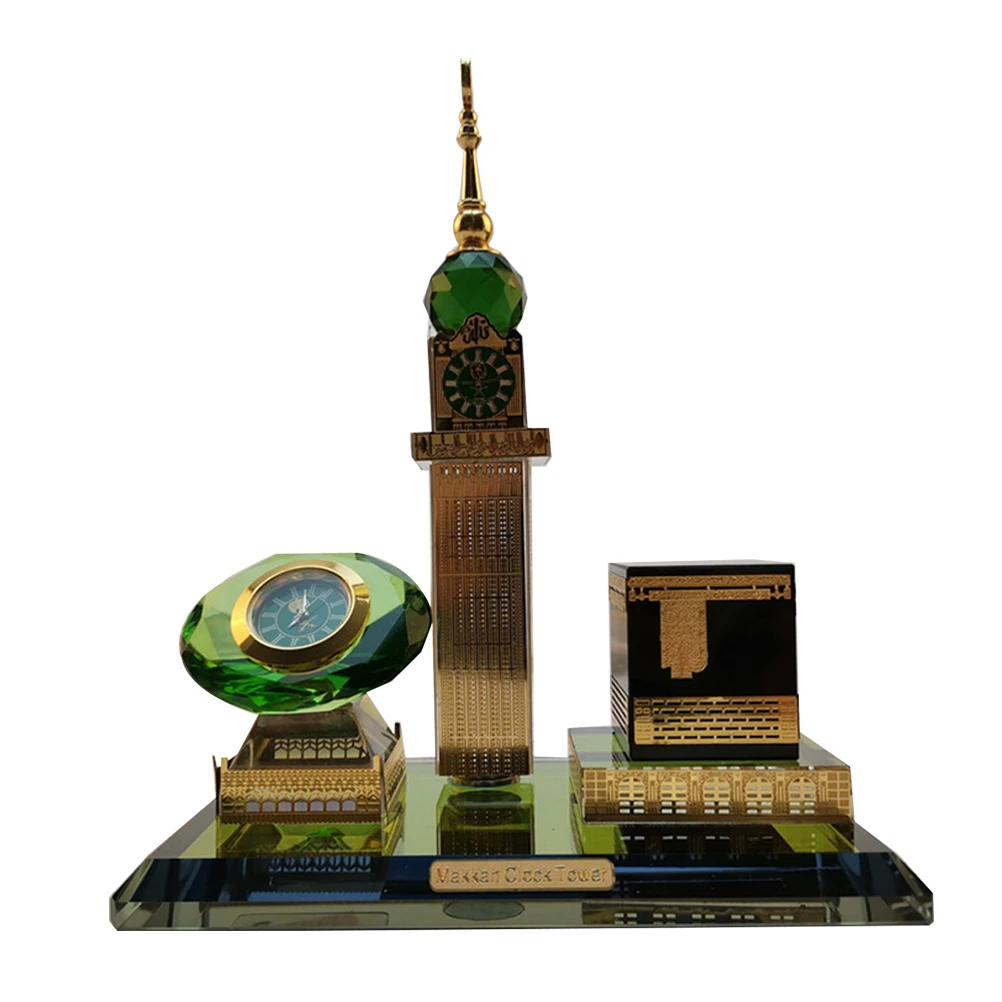 Muslim Eid Decor Crystal Building Model Ornaments Desktop Decoration Tabletop Adornment For Home Living Room Bedroom Figurines Miniatures Aliexpress