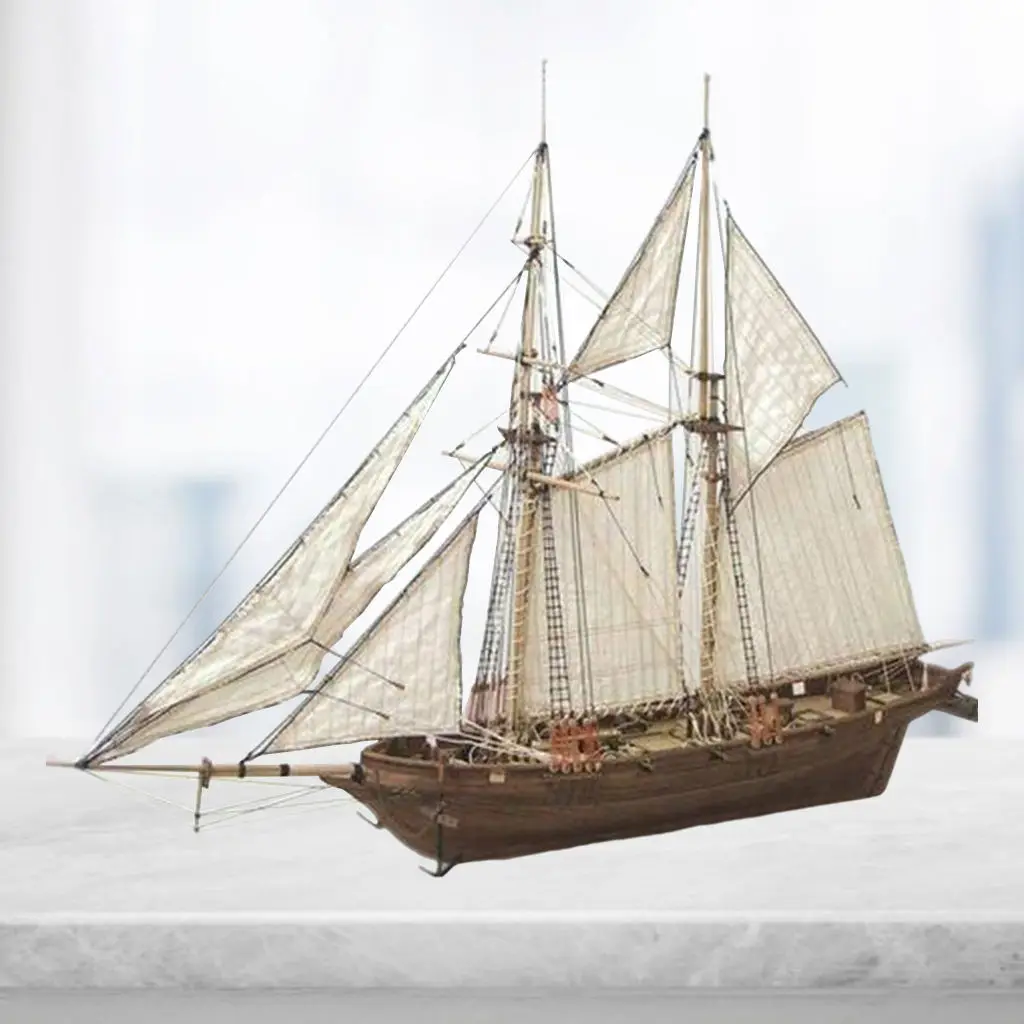 Модель корабля сделай сам Классическая деревянная парусная лодка деревянный