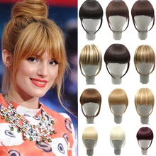 MANWEI накладные волосы Bangsblack, коричневый, рыжий, на заколках, синтетические волосы, бахрома, на заколках, для женщин, высокая температура