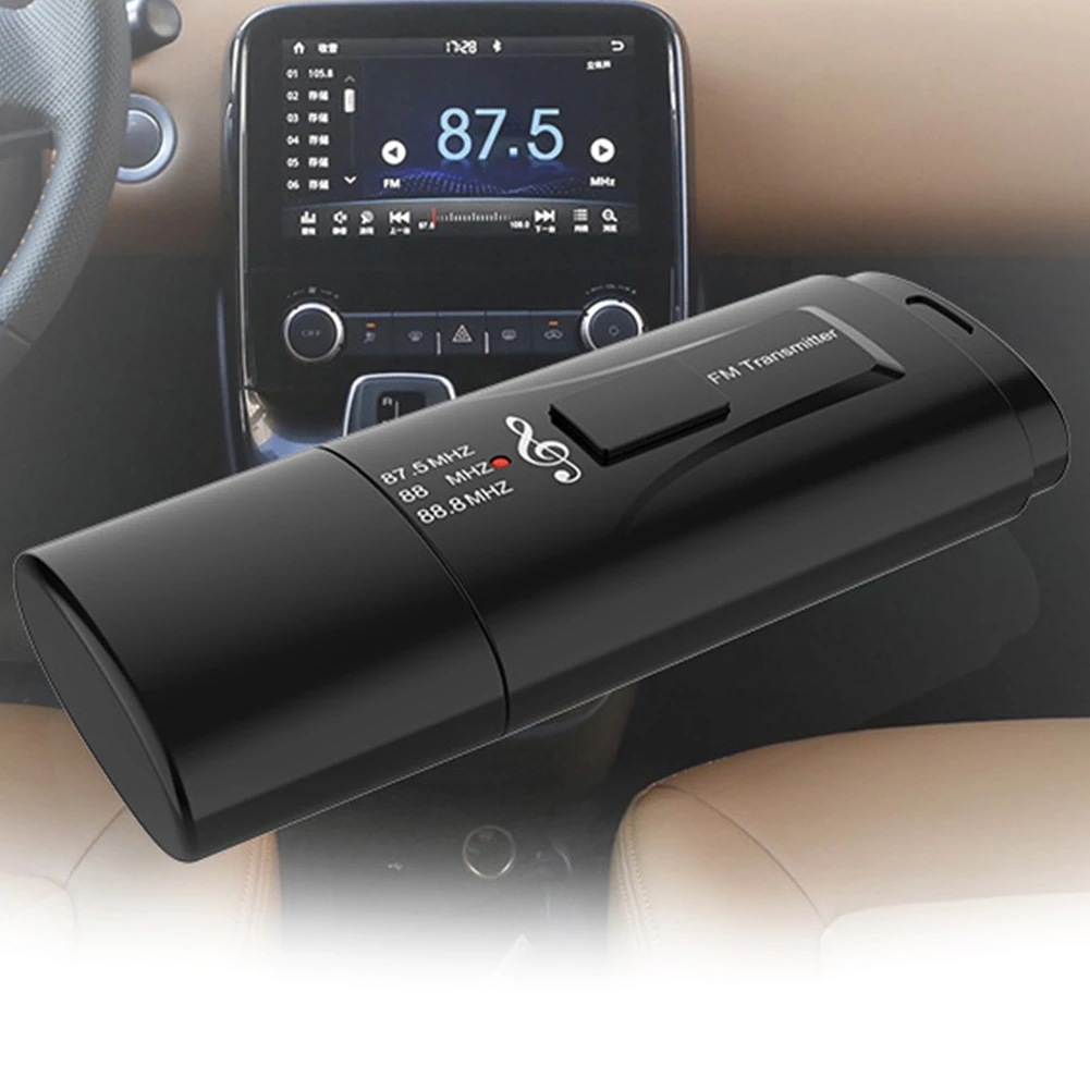Bluetooth приемник ABS 3,5 AUX USB зарядное устройство беспроводной fm-передатчик адаптер домашние автомобильные аксессуары черный Мини радио музыка