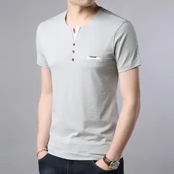 

Short-sleeved T-shirt men's casual simple bottoming shirt half-sleeved clothes 2577