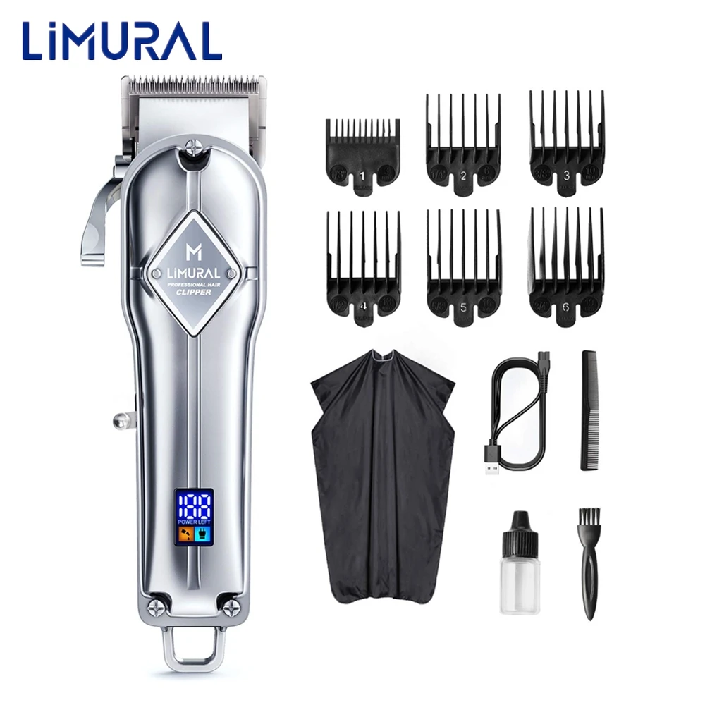 SADUORHAPPY Hair Clippers for Men Cordless Hair Trimmer Professional Mens Beard Trimmer Waterproof Hair Cutting Kit 
