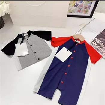 

Baby fashion lapel jumpsuit