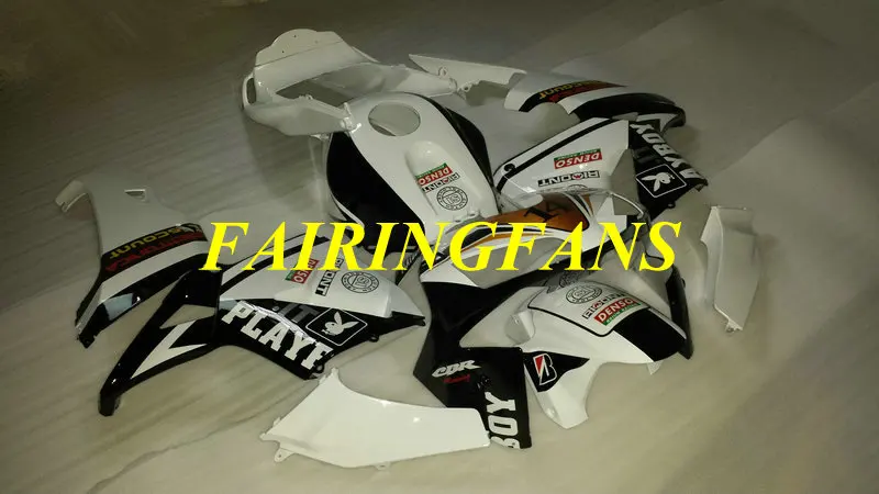 Инжекторный комплект для HONDA CBR600RR F5 03 04 CBR 600 RR CBR 600 RR CBR 600 2003 2004 черно белые Обтекатели Кузов+ подарки HC37