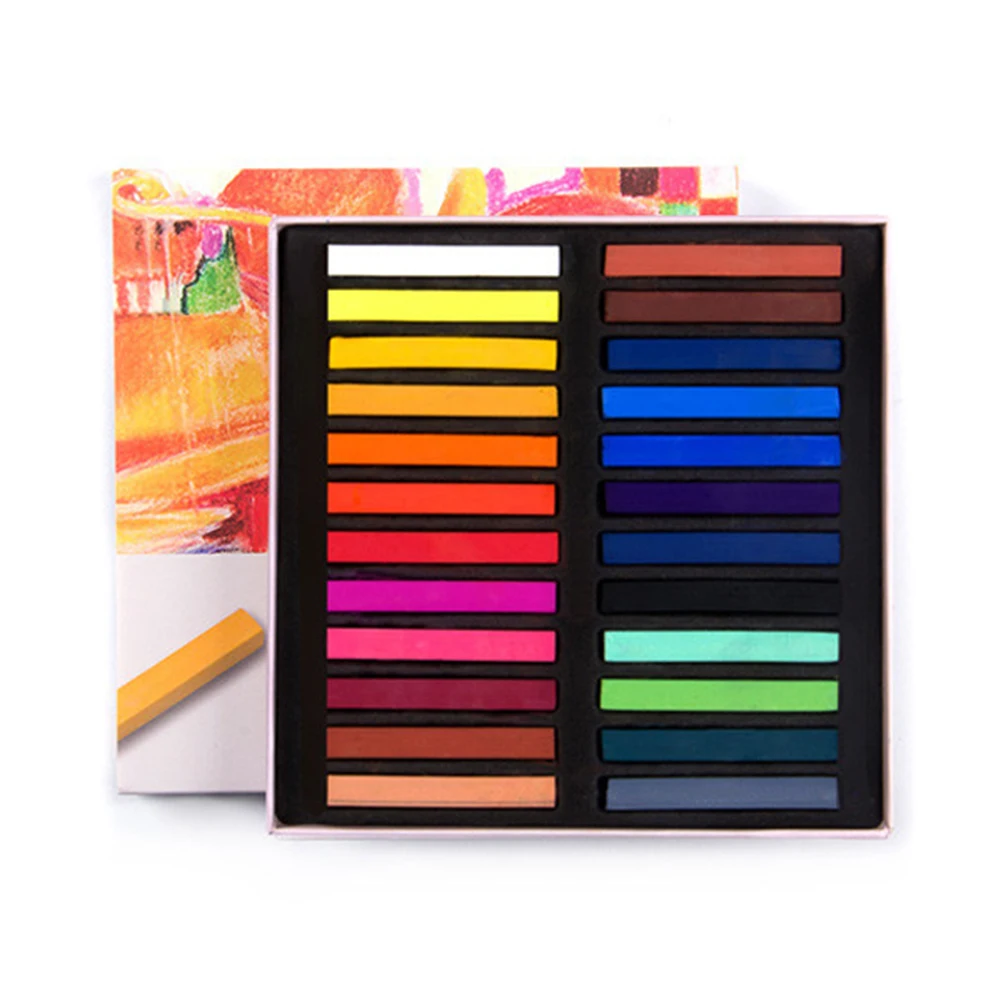 Juego de Pastel suave cuadrado, caja de 12/24/36/48 colores surtidos, NC99