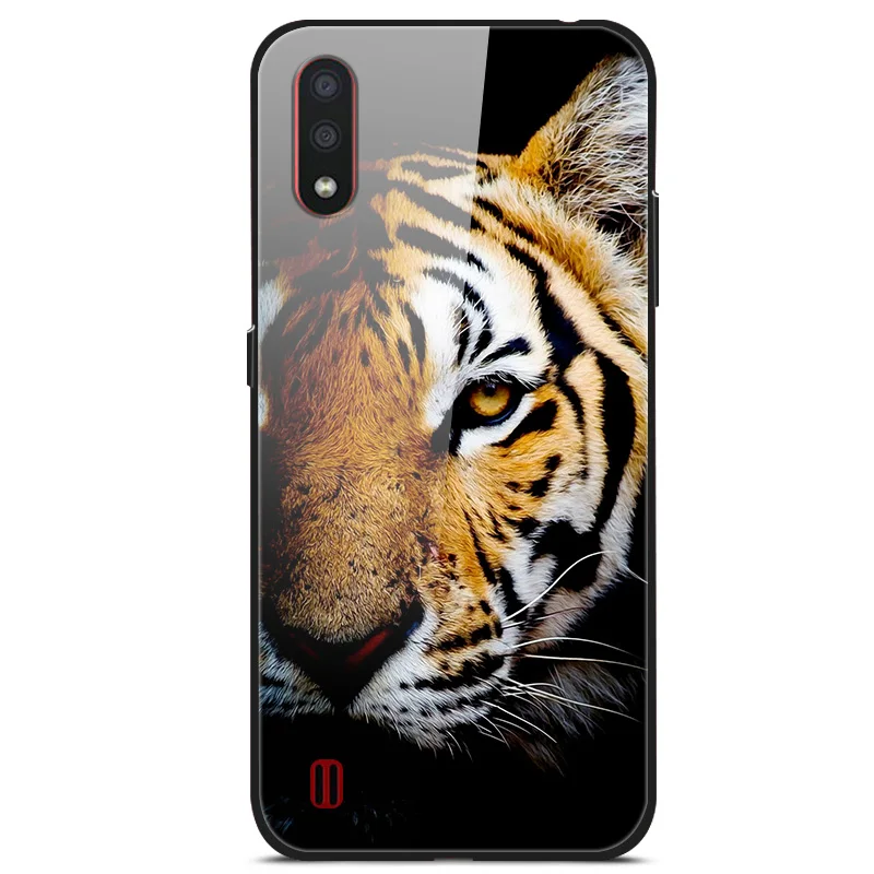 Для samsung Galaxy A01 чехол A 01 закаленное стекло Жесткий чехлы для телефона для samsung A01 чехол A015F A015 SM-A015F бампер