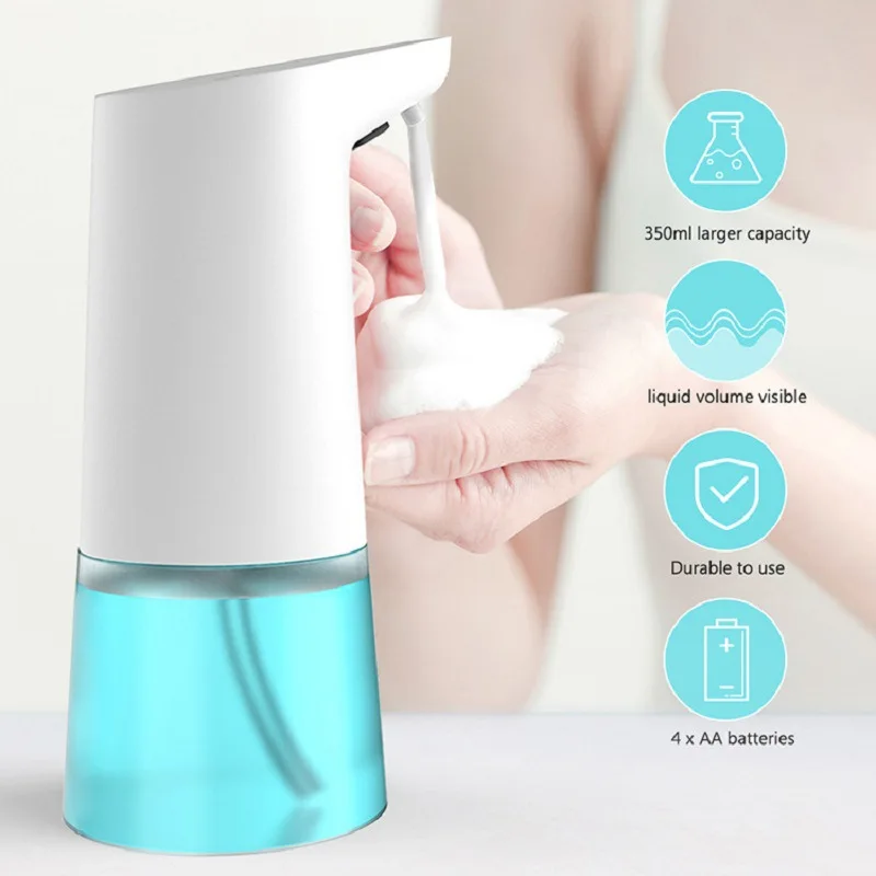 

350 ML Touchless Intelligent Automatic Liquid Soap Dispenser Smart Sensor For Kitchen Bathroom Restroom(Install The Battery)