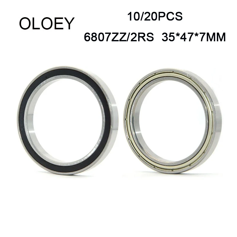 

OLOEY 10/20 шт. 6807-2RS 6807ZZ ZZ RS RZ 2RZ радиальные шарикоподшипники 35x47x7 мм с устойчивостью к коррозии и высоким качеством