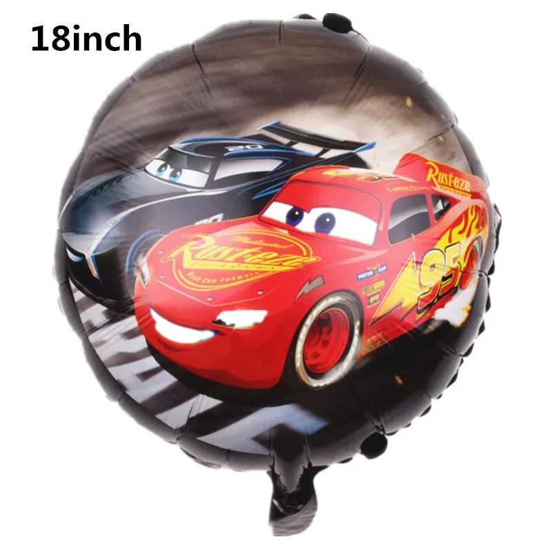 balloonC-1pcs Disney автомобили вечерние поставки детские украшения для детей мальчик набор disney автомобили день рождения тема воздушные шары Торт Топперы баннер чашки тарелки - Цвет: balloonC-1pcs