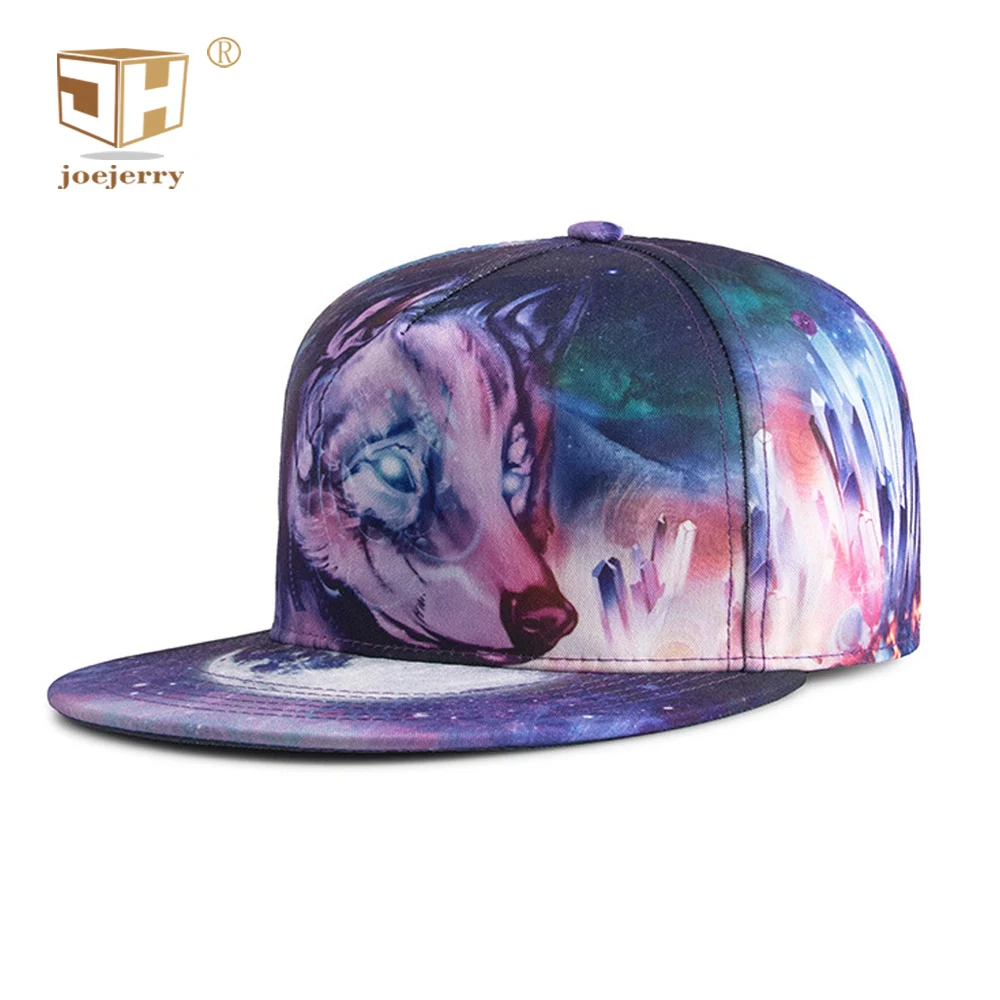 

joejerry 3D Print Baseball Cap Men Women Hip Hop Cap 2019 Animal Trucker Hats 5 Panel Hat