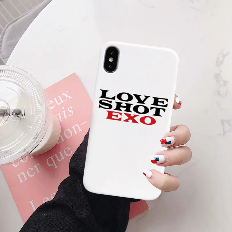 Exo Love Shot чехол для телефона для IPhone 11 Pro Max X 7 Plus XS 10 чехол силиконовый чехол для телефона для IPhone 6S 8 6 Plus XS Max чехол