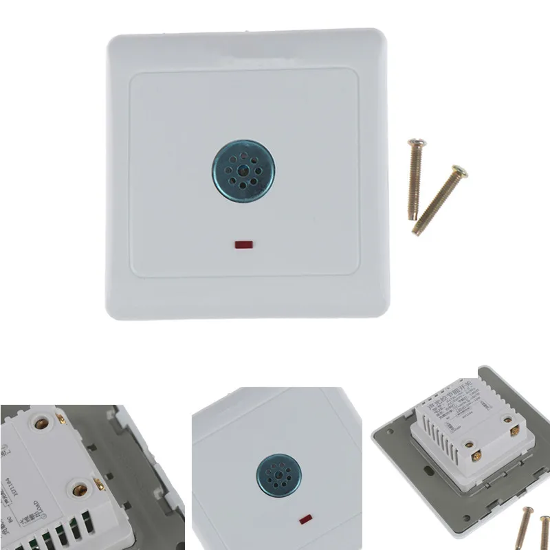 

Intelligent Acoustic Light-operated Wall Touch Switch Engineering Corridor LED Acoustic Sound Induction Switch Dropshipping