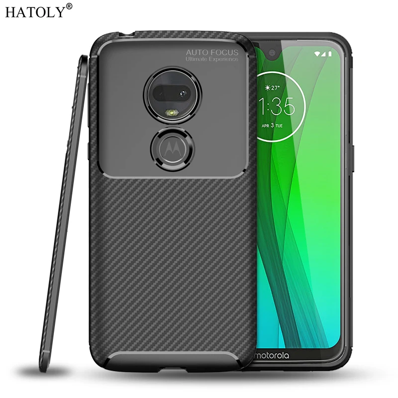 Для Motorola Moto G7 чехол Роскошный мягкий Силиконовый противоударный бампер из