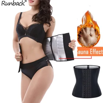 

Rubber Waist Trainer for Weight Loss Sweat Suit Silver Layer Tummy Control Corset Fajas Colombianas Reductoras Y Moldeadoras