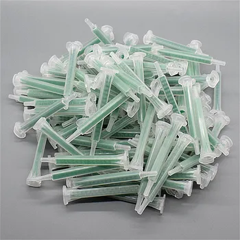 

50pcs Mixing Tube Cartridge Epoxy Adhesive AB Glue Gun Applicator Static Mixer Plastic Mixing Nozzle 83mm for AB Glues Mixing