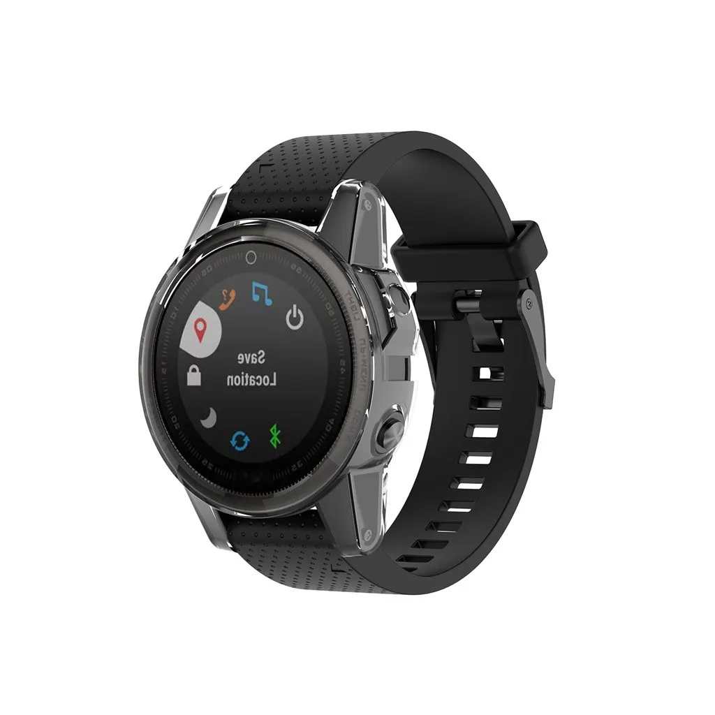 35# мягкий ультра-тонкий кристально чистый ТПУ защитный чехол для Garmin Fenix 5S Смарт-часы защитные аксессуары для Fenix 5 S