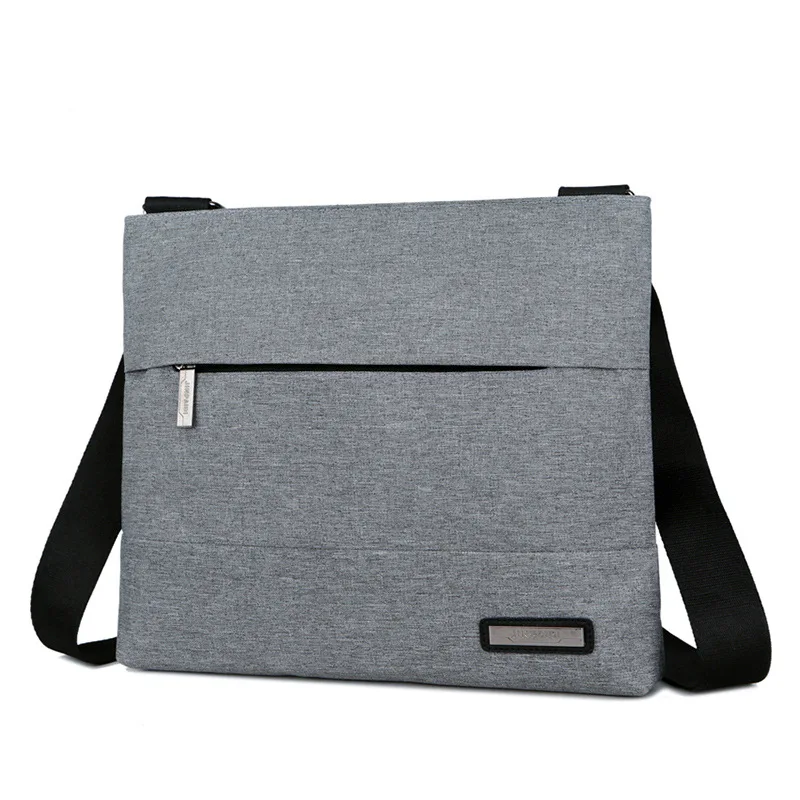 Men‘s’ Canvas Single Shoulder Business Messenger Bag Cross-body Leisure Single-shoulder Zipper Men's Bag