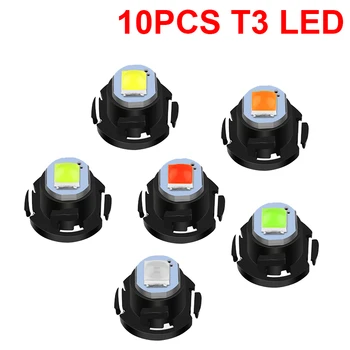 

10PCS Gauge Light For Renault Megane 2 3 Duster VW Touran Passat B6 Golf 7 T5 T4 Fiat Car Dashboard Wedge Instrument T3 Led Lamp