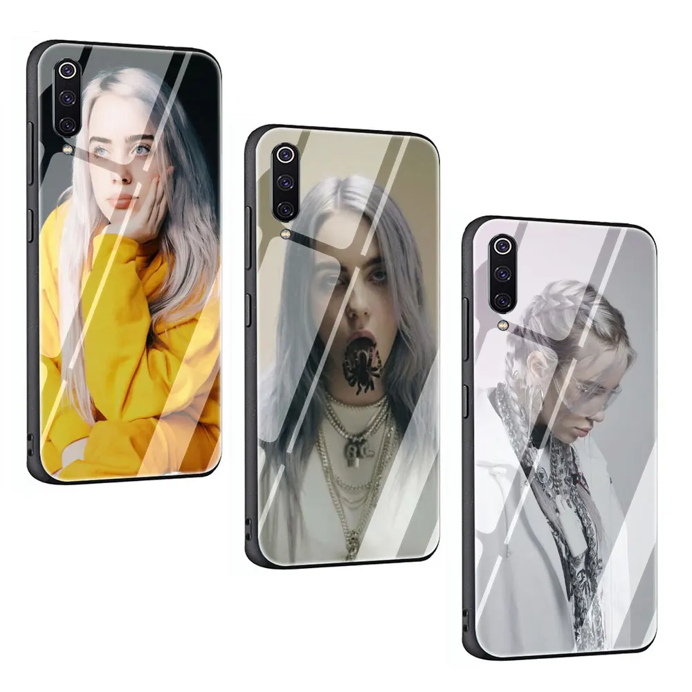 Billie Eilish star чехол из закаленного стекла для Xiaomi 8 Lite A1 A2 9 Redmi Note 5 6 7 Pro 6A 4X F1