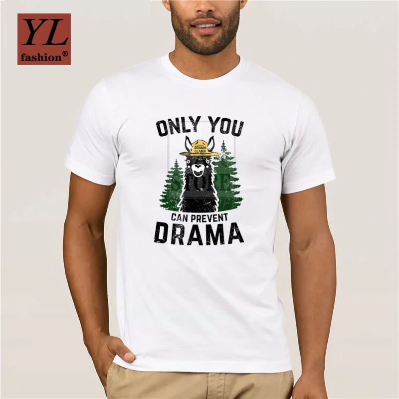 

Men s 2020 Fashion Style T Shirt The Original Only You Can Prevent Drama Llama Smokey Bear Parody