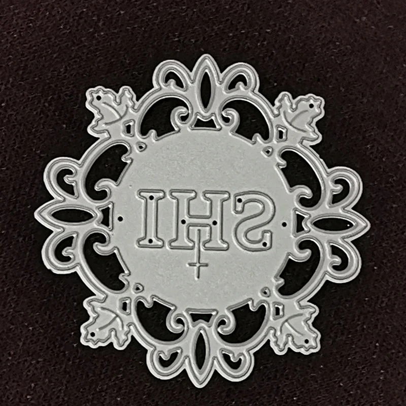 에칭 IHS 크로스 금속 절단 다이 새로운 공예 칼 블레이드 다이 금형 스텐실 스크랩북 카드 장식 엠보싱 다이 컷