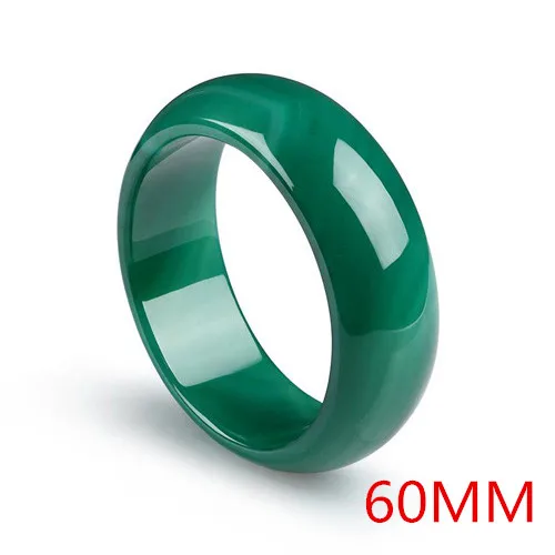 Green 60MM Прямая, женские браслеты с широкими полосками, натуральный красный и зеленый агат, браслеты, манжета для женщин и девушек, для помолвки, танцев, вечеринок, подарки - Цвет камня: Green 60MM