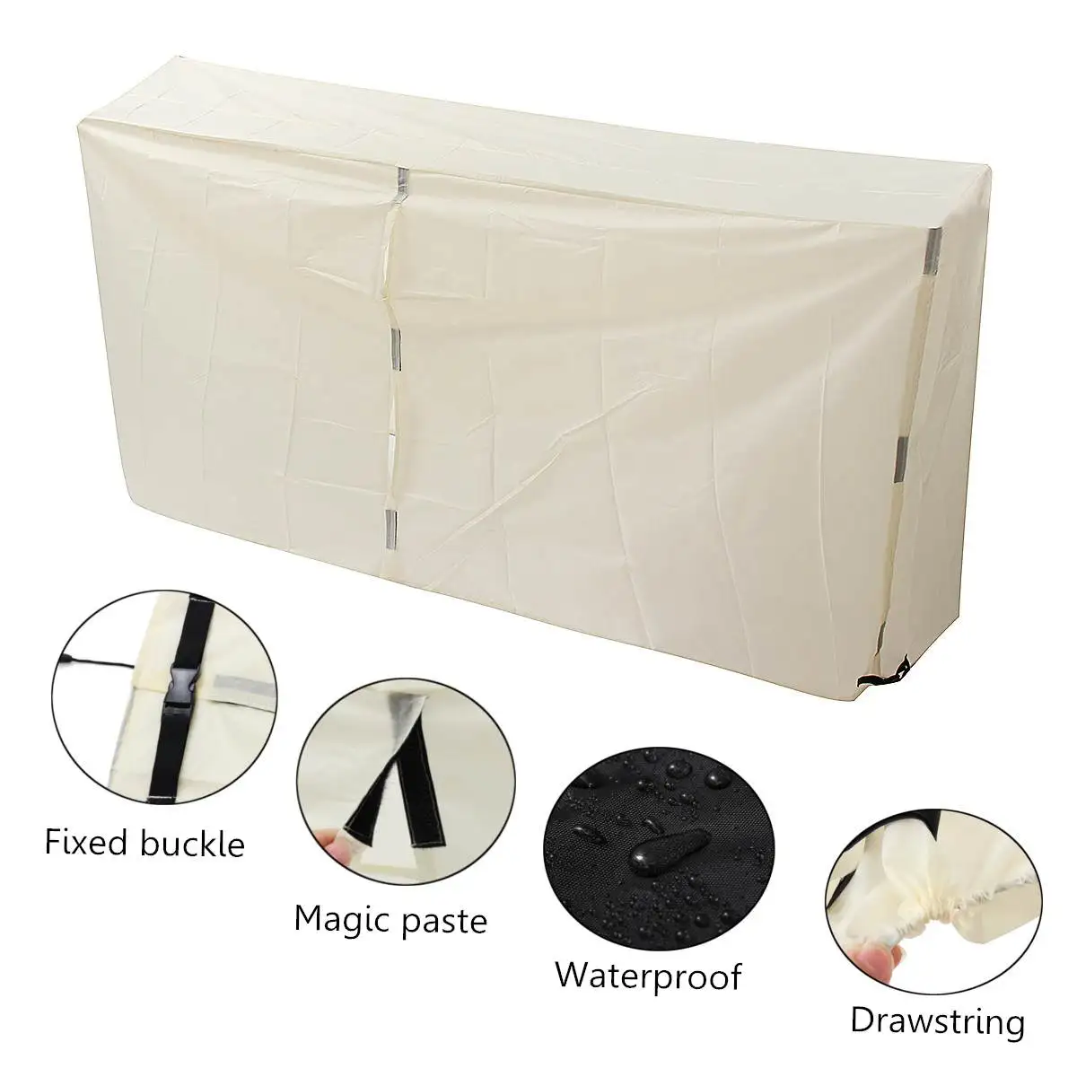 Черный водонепроницаемый чехол для барбекю, устойчивая Крышка для гриля, защита от пыли и дождя, аксессуары для барбекю, защита от угольного угля, электрическая ткань Оксфорд
