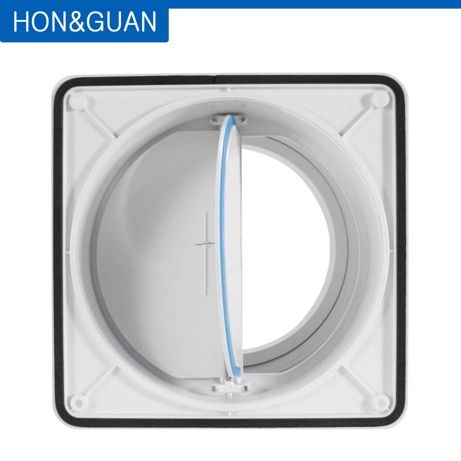 150mmto180mmPlasticDoubleFlapDraftBlockerBackdraftDamperfor