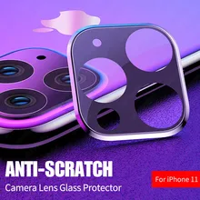 Объектив камеры полное покрытие защитное металлическое кольцо+ закаленное стекло для iPhone 11 Pro XS Max XR X задняя камера объектив защитный чехол