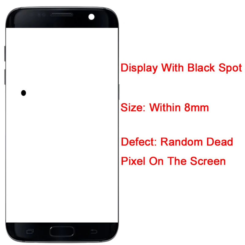 G935F ЖК для samsung Galaxy S7 Edge ЖК с рамкой Spot Super AMOLED для samsung S7 Edge ЖК-экран с черным точечным дисплеем