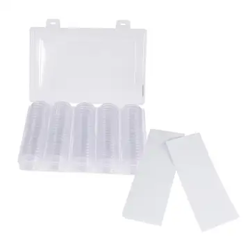 

2 Sets Coin Storage Case Clear Portable Useful Storage Box Storage Organizer Capsules Holder with Gasket for Coin Collection