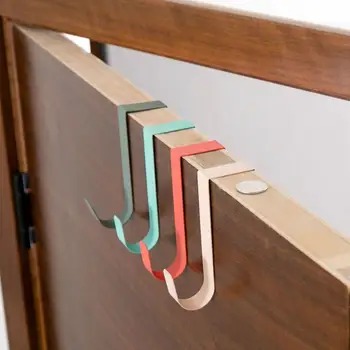 

1PC Nordic Door Back Hooks Bag Hanger Clothes Hook Punch Free Door Back Clothes Hangers For Key Coat Hooks Decoration